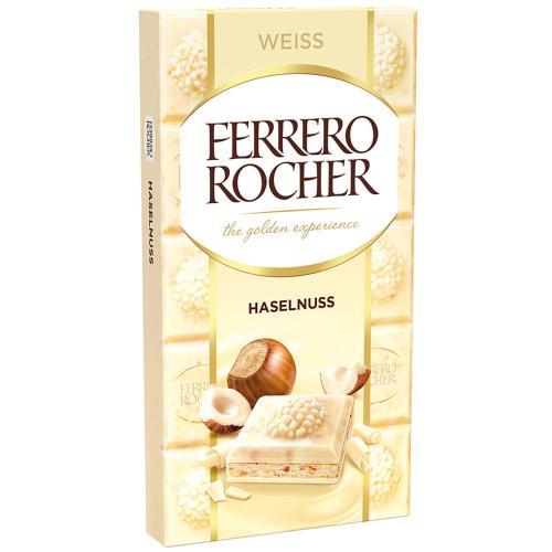 Ferrero Rocher White Chocolate Bar 90g – Coopers Candy