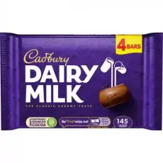 Cadbury Dairy Milk 4-Pack 108g &ndash; Coopers Candy