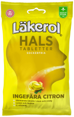 Läkerol Hals Ingefära Citron 65g – Coopers Candy