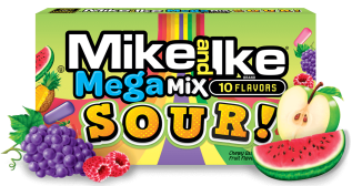Mike and Ike Mega Mix Sour 120g – Coopers Candy
