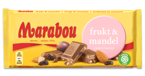 Marabou Frukt & Mandel 100g – Coopers Candy