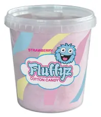 Fluffyz Sockervadd Jordgubb 50g – Coopers Candy