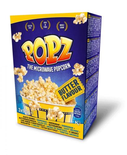 Popz Micropopcorn 3-Pack Butter 270g – Coopers Candy