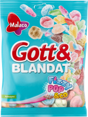 Malaco Gott & Blandat Fizzy 130g – Coopers Candy