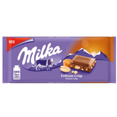 Milka Peanut Crispy Caramel 90g &ndash; Coopers Candy