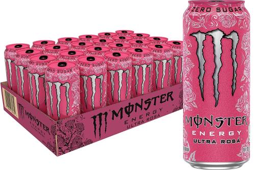 Monster Energy Ultra Rosa 500ml x 24st (helt flak) – Coopers Candy