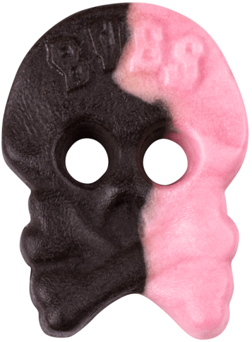 Bubs Hallonlakritsskalle Skum 2.8kg – Coopers Candy