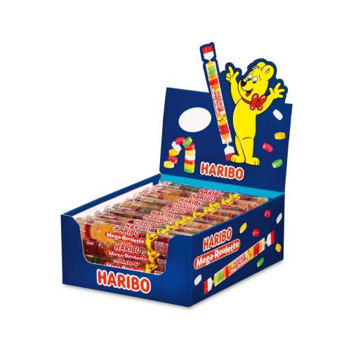 Haribo Mega Roulette Fruit 45g x 40st (hel låda) – Coopers Candy
