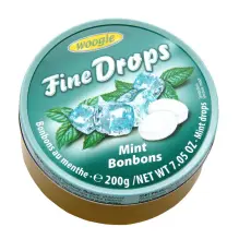 Woogie Fine Drops - Mint 200g &ndash; Coopers Candy