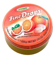 Woogie Fine Drops - Apelsin 200g &ndash; Coopers Candy