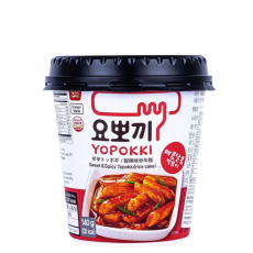 Yopokki Rice Cake Cup Sweet & Spicy 140g &ndash; Coopers Candy