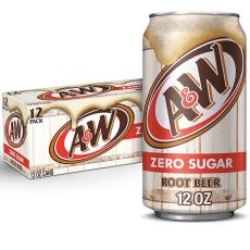 A&W Root Beer ZERO sugar 355ml x 12st – Coopers Candy