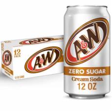 A&W Cream Soda Zero Sugar 355ml x 12st – Coopers Candy