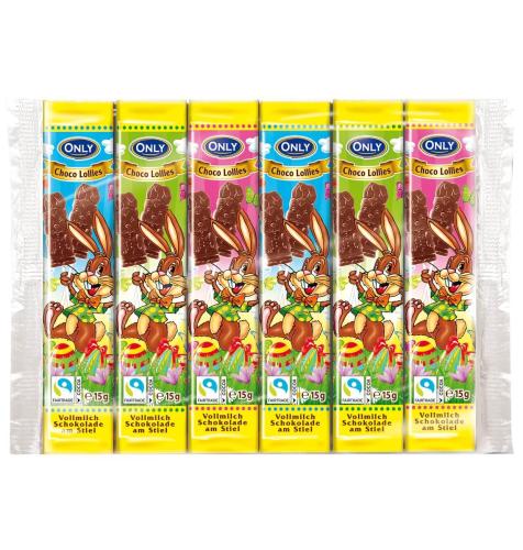 ONLY Easter Milk Chocolate Lollies 6-Pack 90g – Coopers Candy