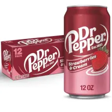 Dr Pepper Strawberries & Cream 355ml x 12st &ndash; Coopers Candy