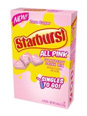 Starburst Singles To Go Zero Sugar 6-pack - All Pink Strawberry – Coopers Candy
