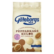 Göteborgs Kex Pepparkakskulor Vit Choklad 120g – Coopers Candy