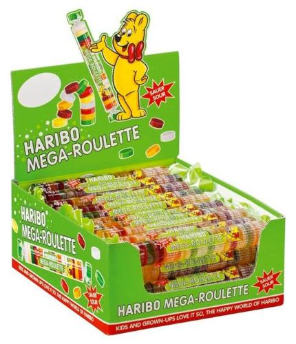 Haribo Mega Roulette Sour 45g x 40st (hel låda) – Coopers Candy