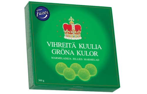 Fazer Gröna Kulor 500g – Coopers Candy