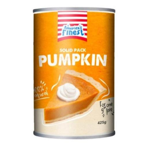 Americas Finest Natural Solid Pack Pumpkin 425g – Coopers Candy