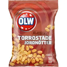 OLW Torrostade Jordnötter 200g – Coopers Candy