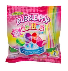 Woogie Lollies Bubble Pop 144g – Coopers Candy