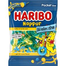 Haribo Nappar Bl&aring; Hallon Citron 80g &ndash; Coopers Candy