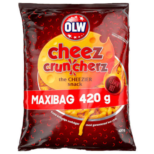 OLW Maxibag Cruncherz Flamin Hot 420g – Coopers Candy