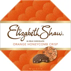 Elisabeth Shaw Milk Chocolate Orange Honeycomb Crisp 162g – Coopers Candy