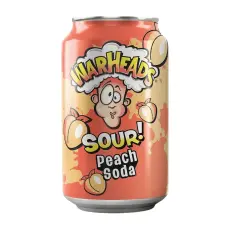Warheads Sour Soda - Peach 355ml x 12st &ndash; Coopers Candy