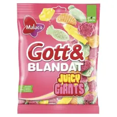 Malaco Gott & Blandat Juicy Giants 170g – Coopers Candy