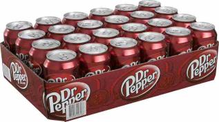 Dr Pepper 33cl x 24st (helt flak) – Coopers Candy