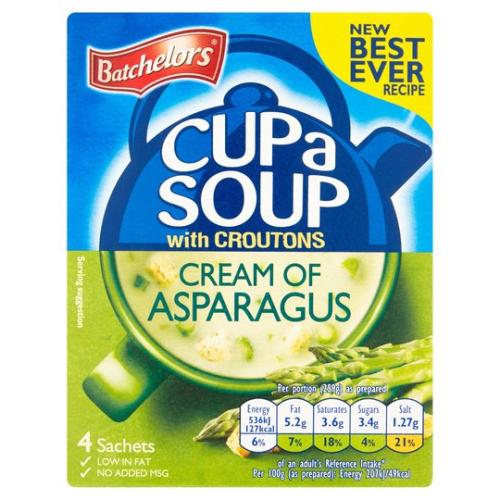 Batchelors Cup A Soup w. Croutons Asparagus 117g – Coopers Candy