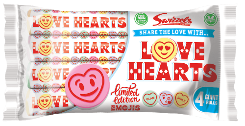 Swizzels Love Hearts 4-pack 105g – Coopers Candy