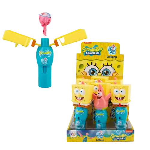 SpongeBob Spin Pops Lollipop 8g – Coopers Candy