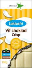 Green Star Laktosfri Vit Choklad Med Crisp 100g – Coopers Candy