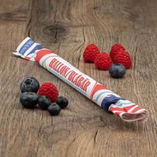 Franssons Polkagris Hallon/Blåbär 50g – Coopers Candy