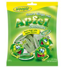 Woogie Sura Äppelringar 250g – Coopers Candy