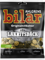 Ahlgrens Bilar Lakritsdäck påse 110g – Coopers Candy