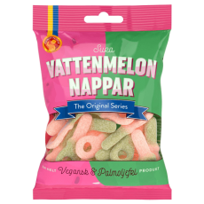 Sura Vattenmelon Nappar 80g – Coopers Candy