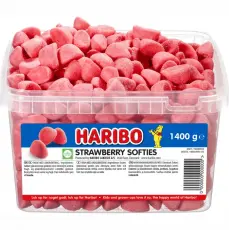 Haribo Strawberry Softies 1.4kg – Coopers Candy