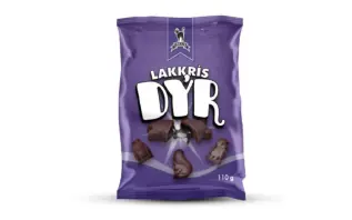 Freyja Lakkrísdýr 110g – Coopers Candy
