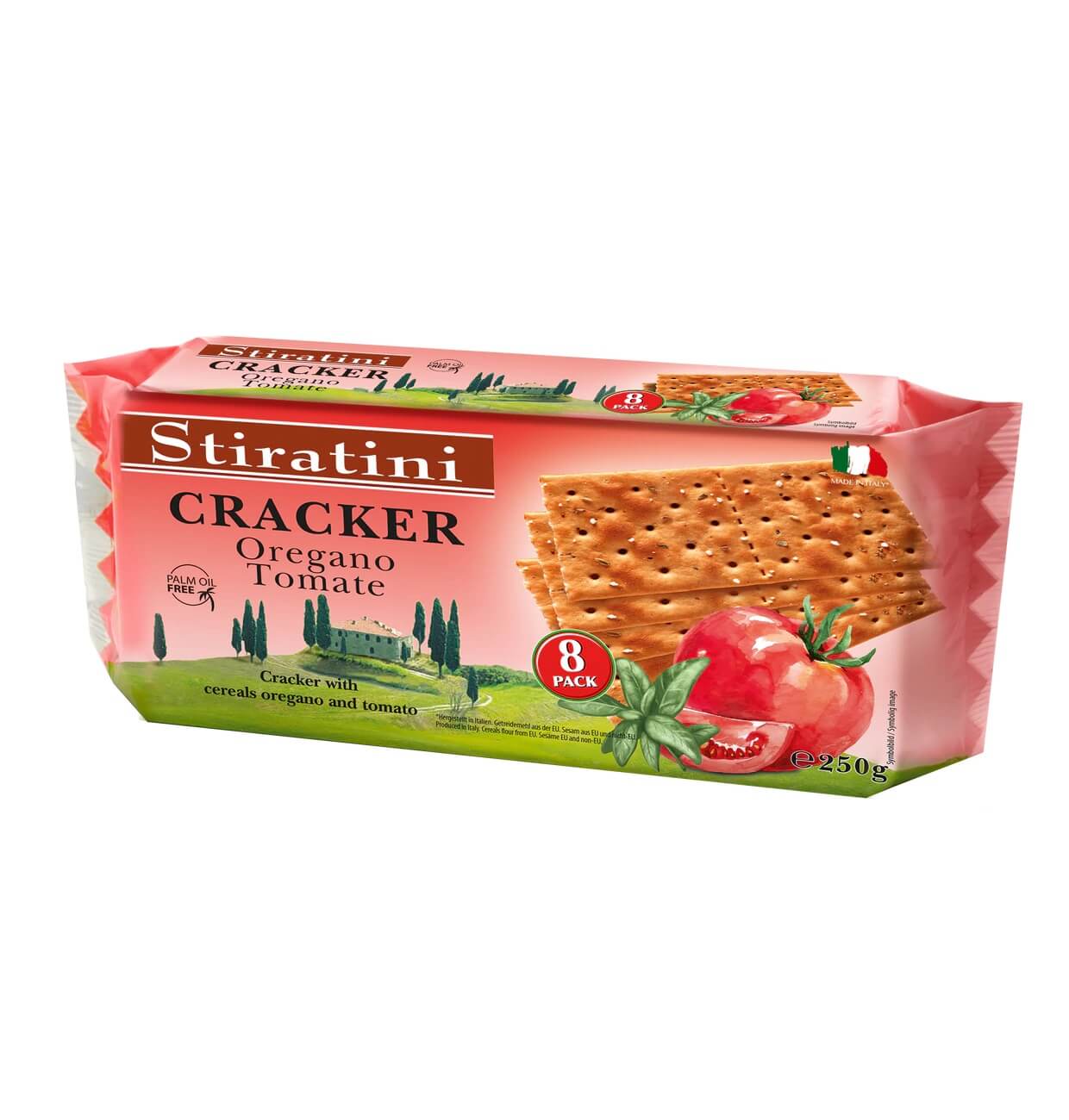Stiratini Cracker Oregano & Tomato 250g(BF:2026-10-01)