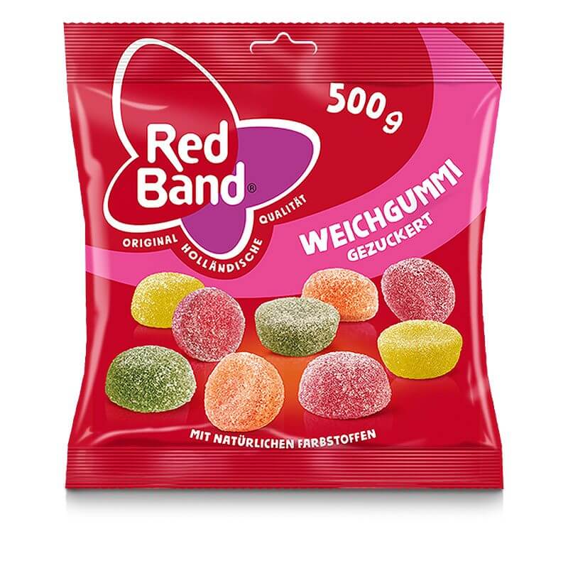 Red Band Sugared Winegums 500g