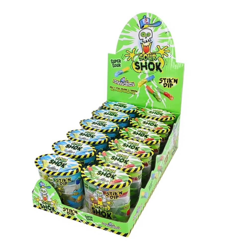 Funny Candy Sour Shok Stik'n Dip 60g (1st)(BF:2026-11-30)
