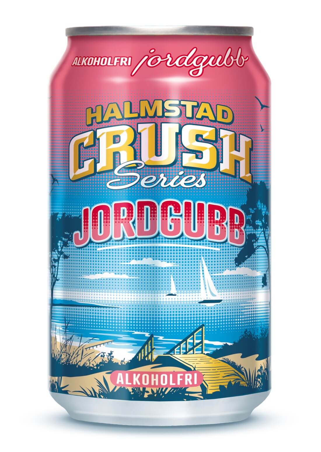 HALMSTAD CRUSH Jordgubb 33cl