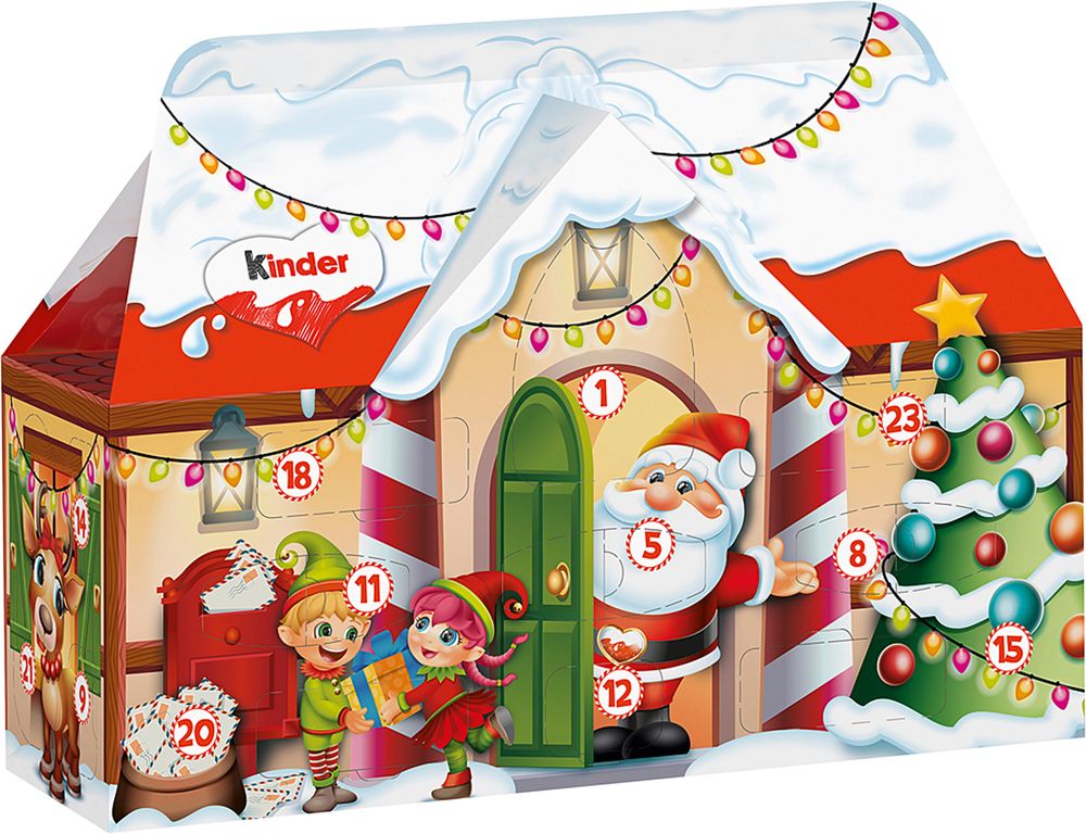 Kinder Julekalender 3D Hus