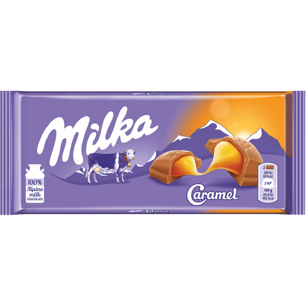 Milka Fylld Caramel 100g