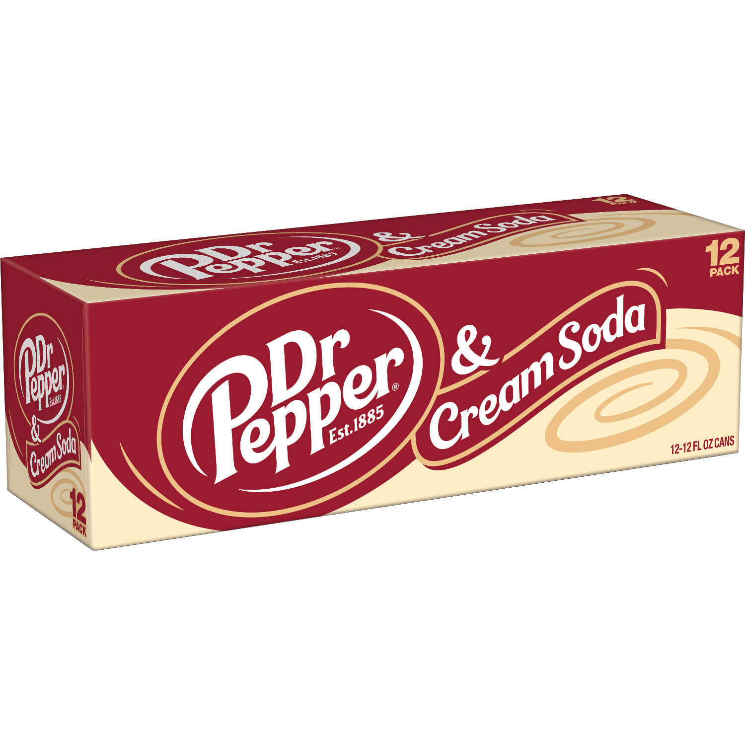 Dr Pepper & Cream Soda 355ml x 12st