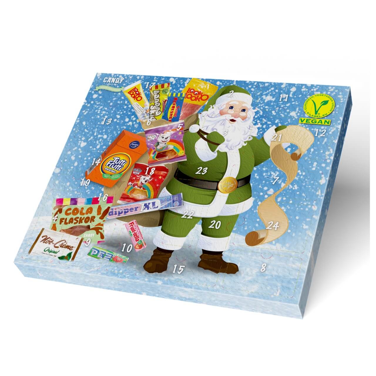 Hulten Adventskalender Veganskt Godis 373g